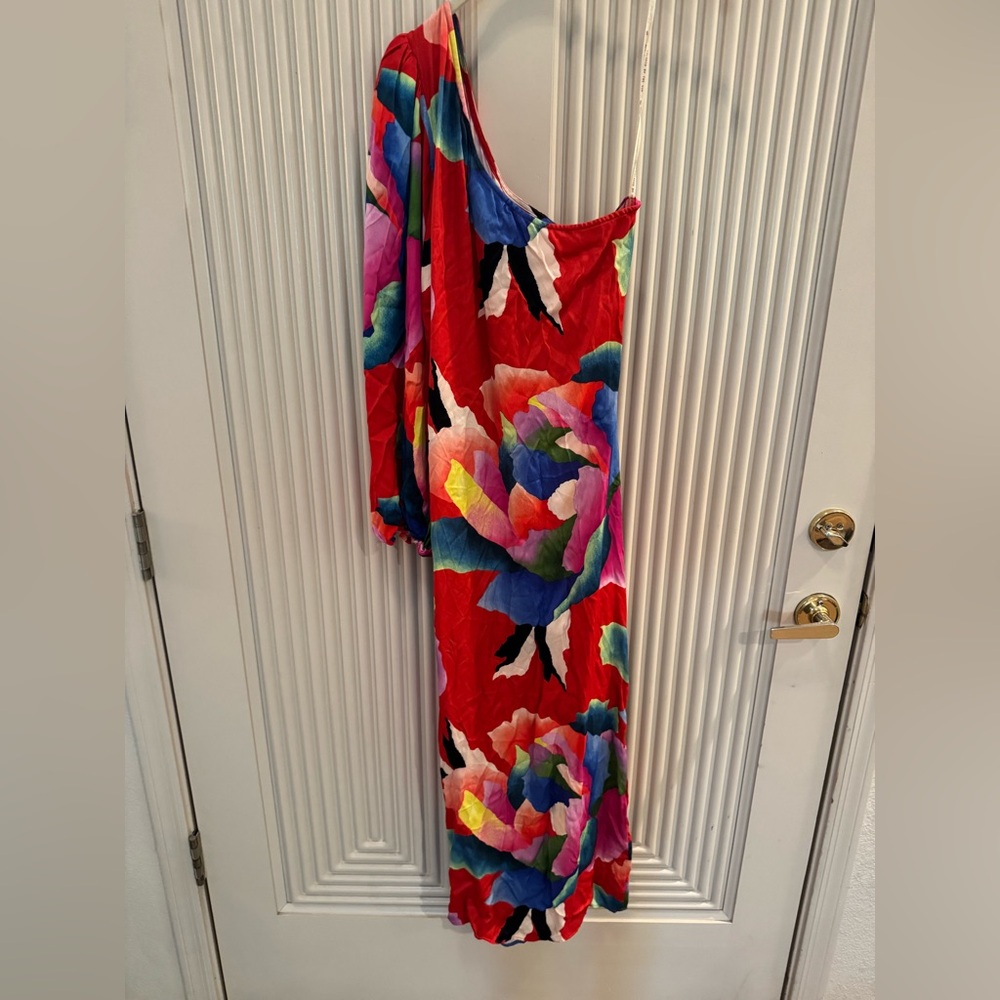 FARM Rio Vibrant One-Shoulder Dress Small - Picture 3 of 6